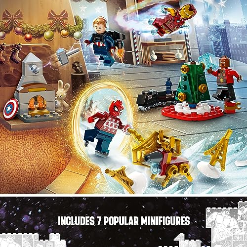 LEGO Marvel Avengers 2023 Advent Calendar 76267 Holiday Countdown Playset with Daily Collectible Surprises and 7 Super Hero Minifigures such as Doctor Strange, Captain America, Spider-Man and Iron Man - Image 5