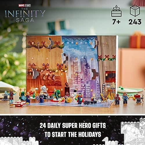 LEGO Marvel Avengers 2023 Advent Calendar 76267 Holiday Countdown Playset with Daily Collectible Surprises and 7 Super Hero Minifigures such as Doctor Strange, Captain America, Spider-Man and Iron Man - Image 6
