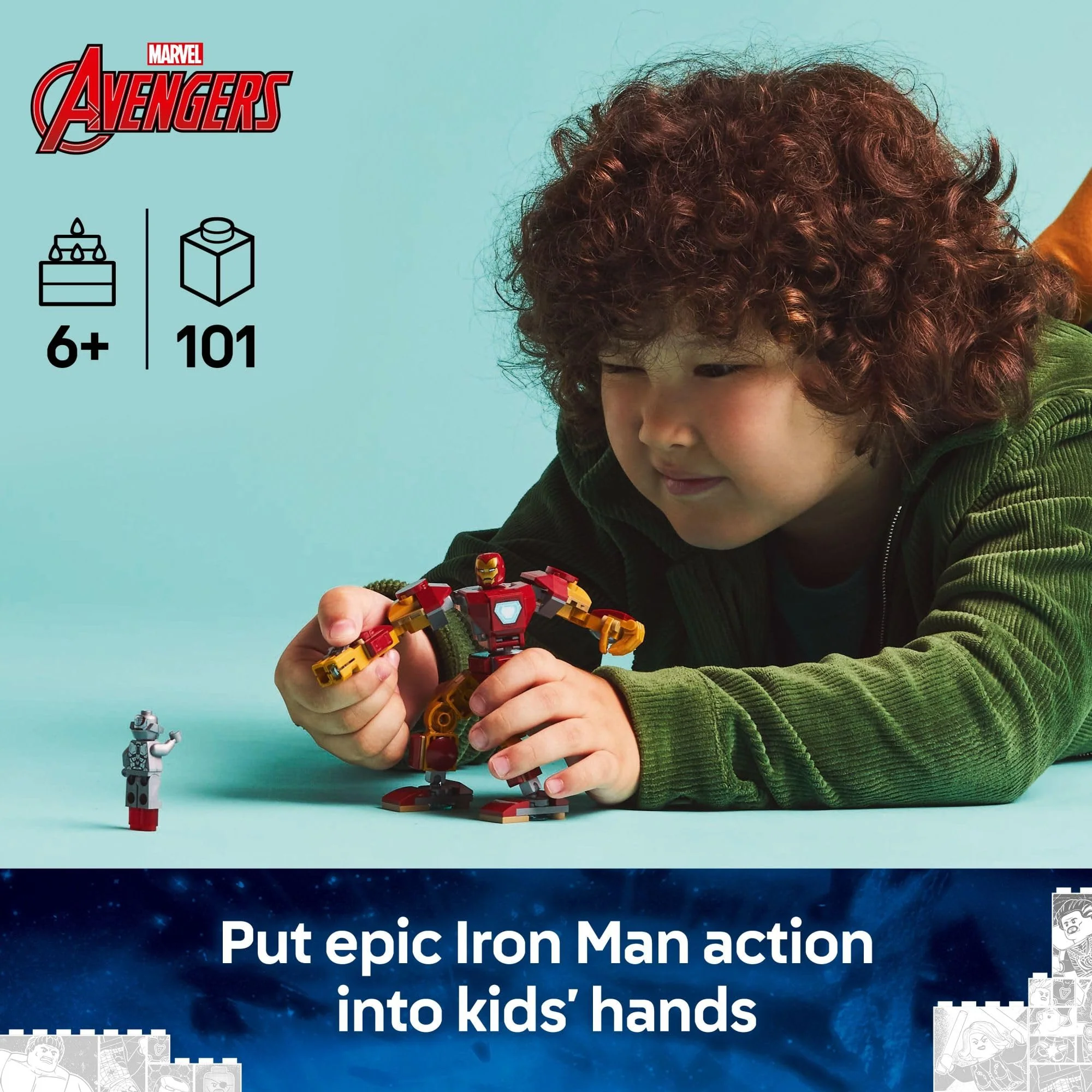 LEGO Marvel Iron Man Mech vs. Ultron Building Toy Set - Iron Man Toy for Kids, Boys and Girls, Ages 6+ - Buildable Action Figure - Superhero Gift for Birthday - 76307 - Image 6