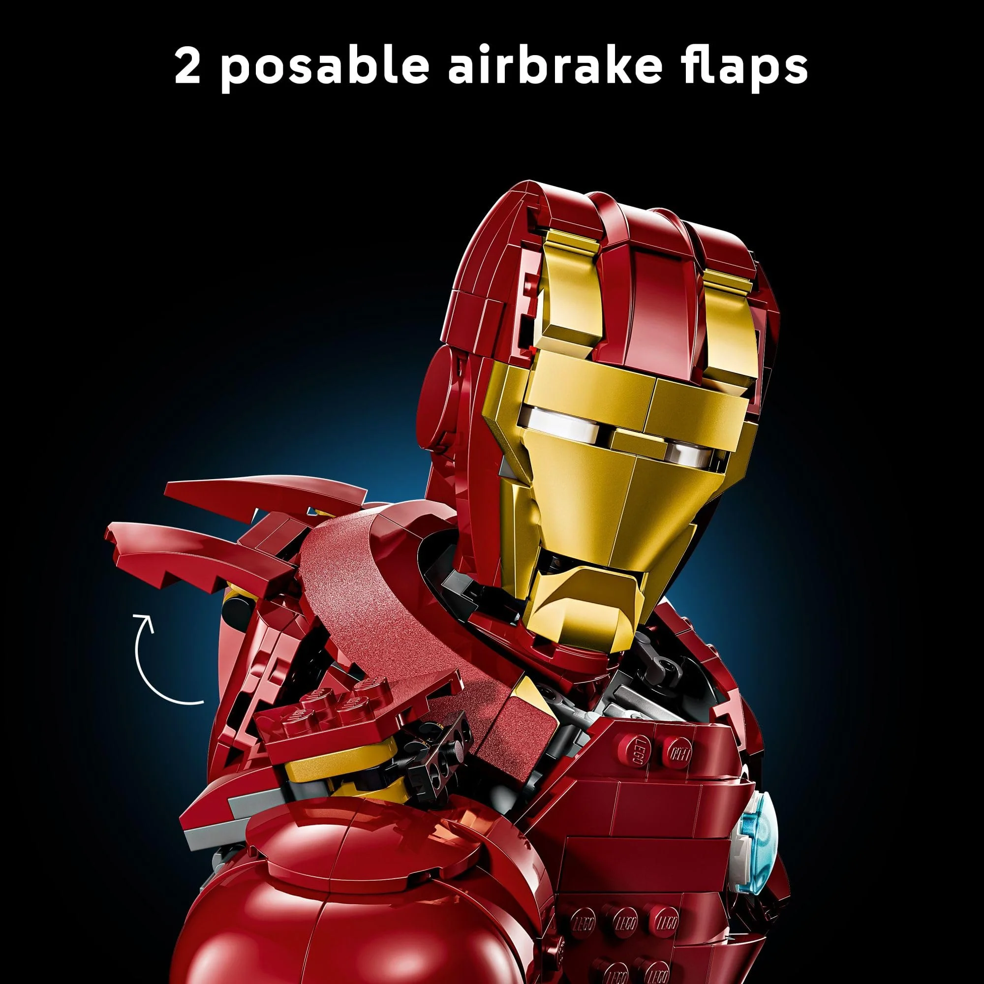 LEGO Marvel Iron Man MK4 Bust - Building Kit for Adults, Ages 18+ - Includes Iron Man Minifigure - Collectible Model for Super Hero Fans - Gift for Men and Women - 76327 - Image 2