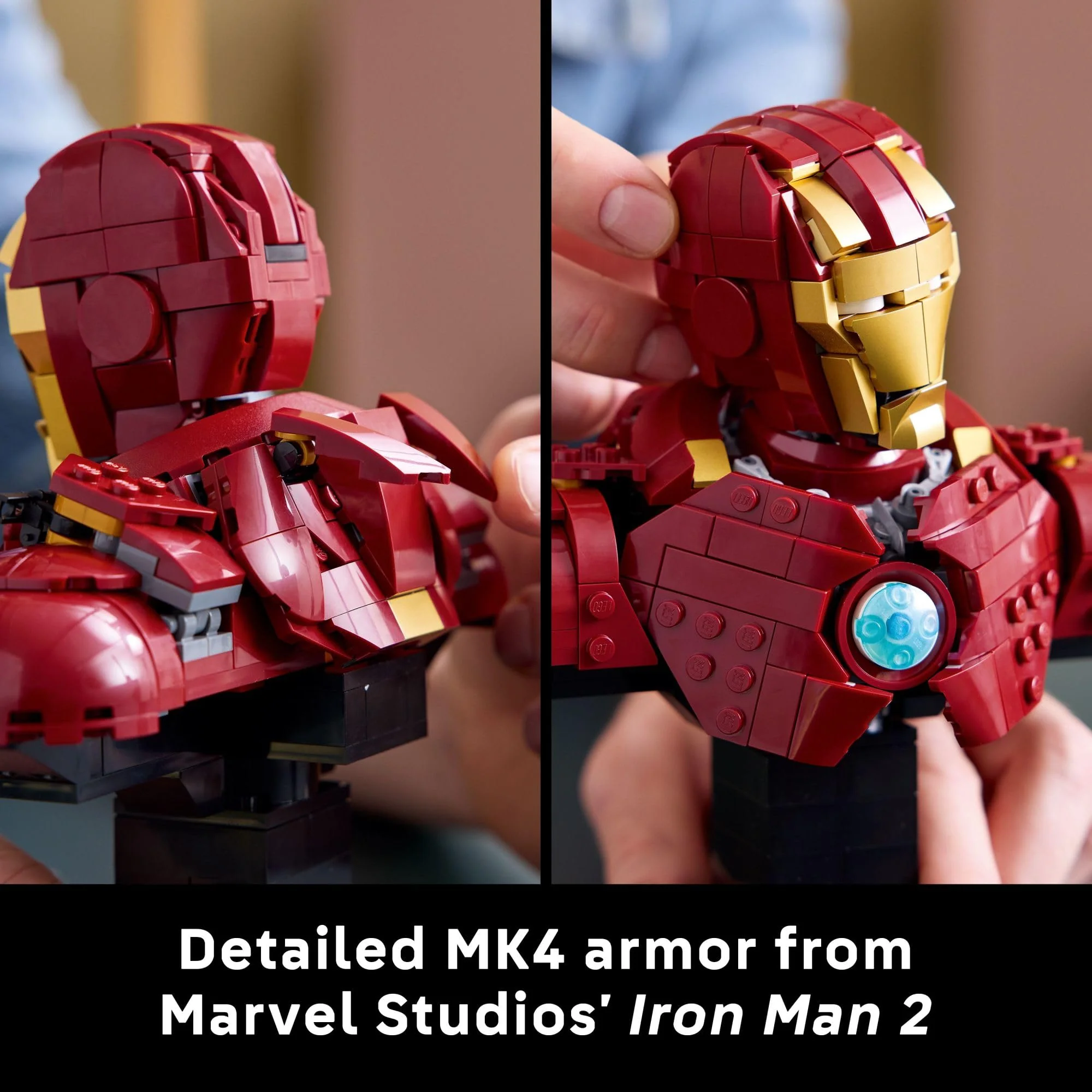 LEGO Marvel Iron Man MK4 Bust - Building Kit for Adults, Ages 18+ - Includes Iron Man Minifigure - Collectible Model for Super Hero Fans - Gift for Men and Women - 76327 - Image 3