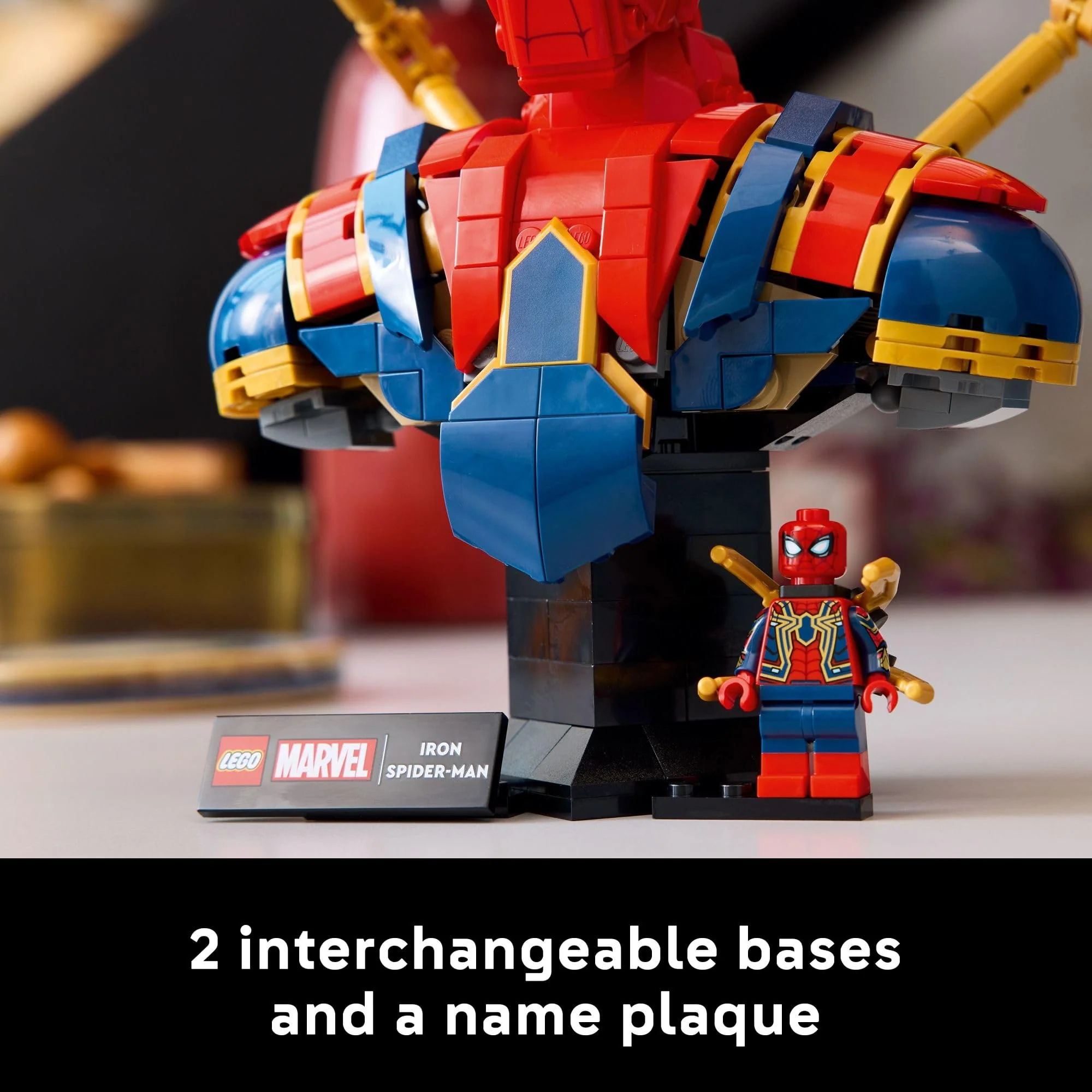 LEGO Marvel Iron Spider-Man Bust Collectible - Building Kit for Adults, Ages 18+ - Includes Iron Spider-Man Minifigure - Collectible Model for Super Hero Fans - Image 2