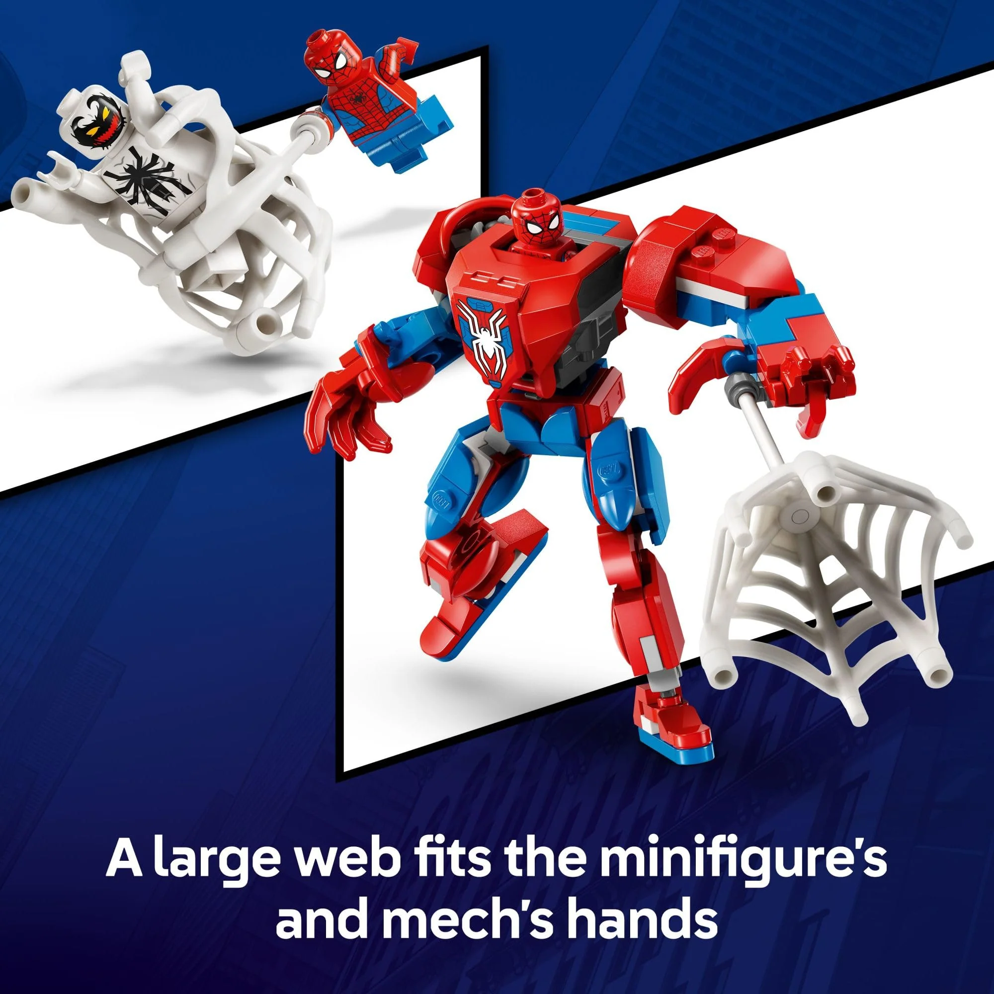 LEGO Marvel Spider-Man Mech vs. Anti-Venom Building Toy Set - Spider-Man Toy for Kids, Boys and Girls, Ages 6+ - Buildable Action Figure - Image 4