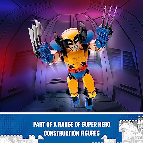 LEGO Marvel Wolverine Construction Figure 76257 Buildable Marvel Action Figure, Fully Jointed Marvel Collectible with 6 Claw Elements for Play and Display, X-Men Super Hero Gift for Kids Ages 8-12 - Image 2