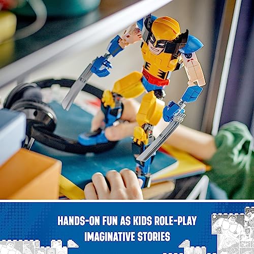 LEGO Marvel Wolverine Construction Figure 76257 Buildable Marvel Action Figure, Fully Jointed Marvel Collectible with 6 Claw Elements for Play and Display, X-Men Super Hero Gift for Kids Ages 8-12 - Image 3
