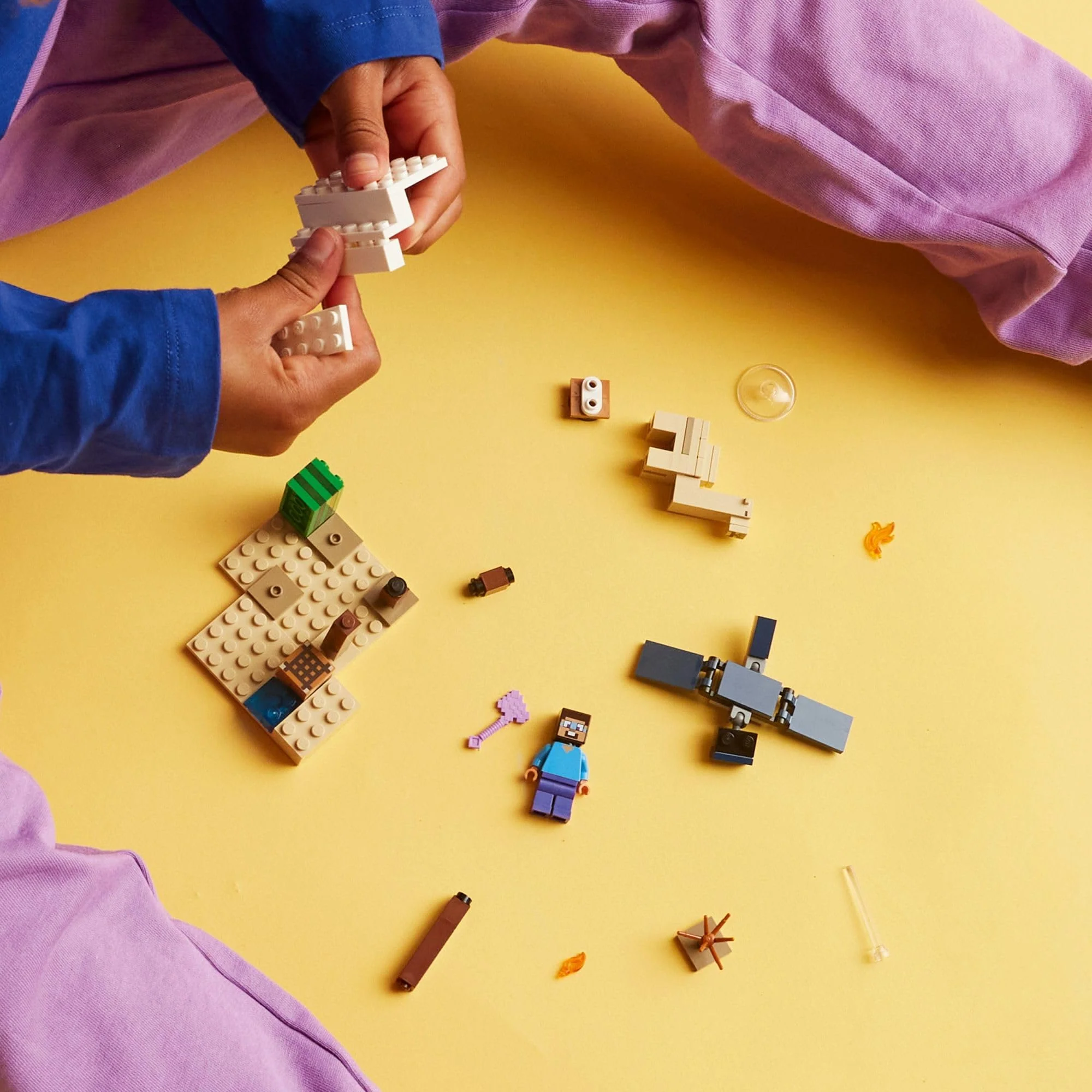 LEGO Minecraft Steve's Desert Expedition Building Toy, Biome with Minecraft House and Action Figures, Minecraft Gift for Independent Play, Gaming Playset for Boys, Girls and Kids Ages 6 and Up, 21251 - Image 5