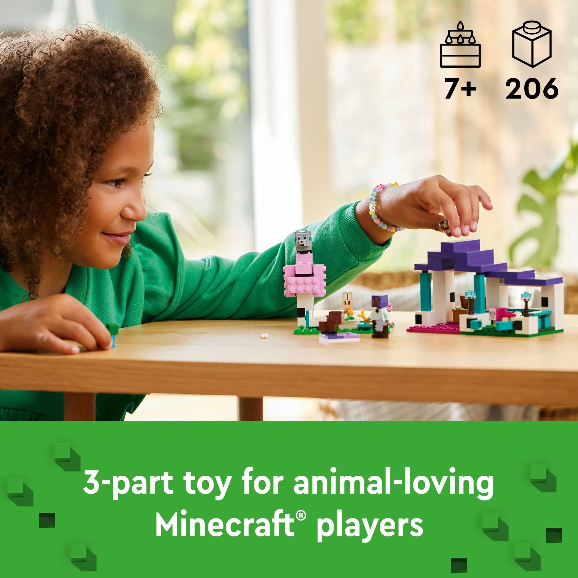 LEGO Minecraft The Animal Sanctuary Building Set, Gaming Toy for Girls and Boys Ages 7 and Up, Gift for Gamers and Kids, Brick Model of The Plains Biome with Popular Minecraft Figures, 21253 - Image 6