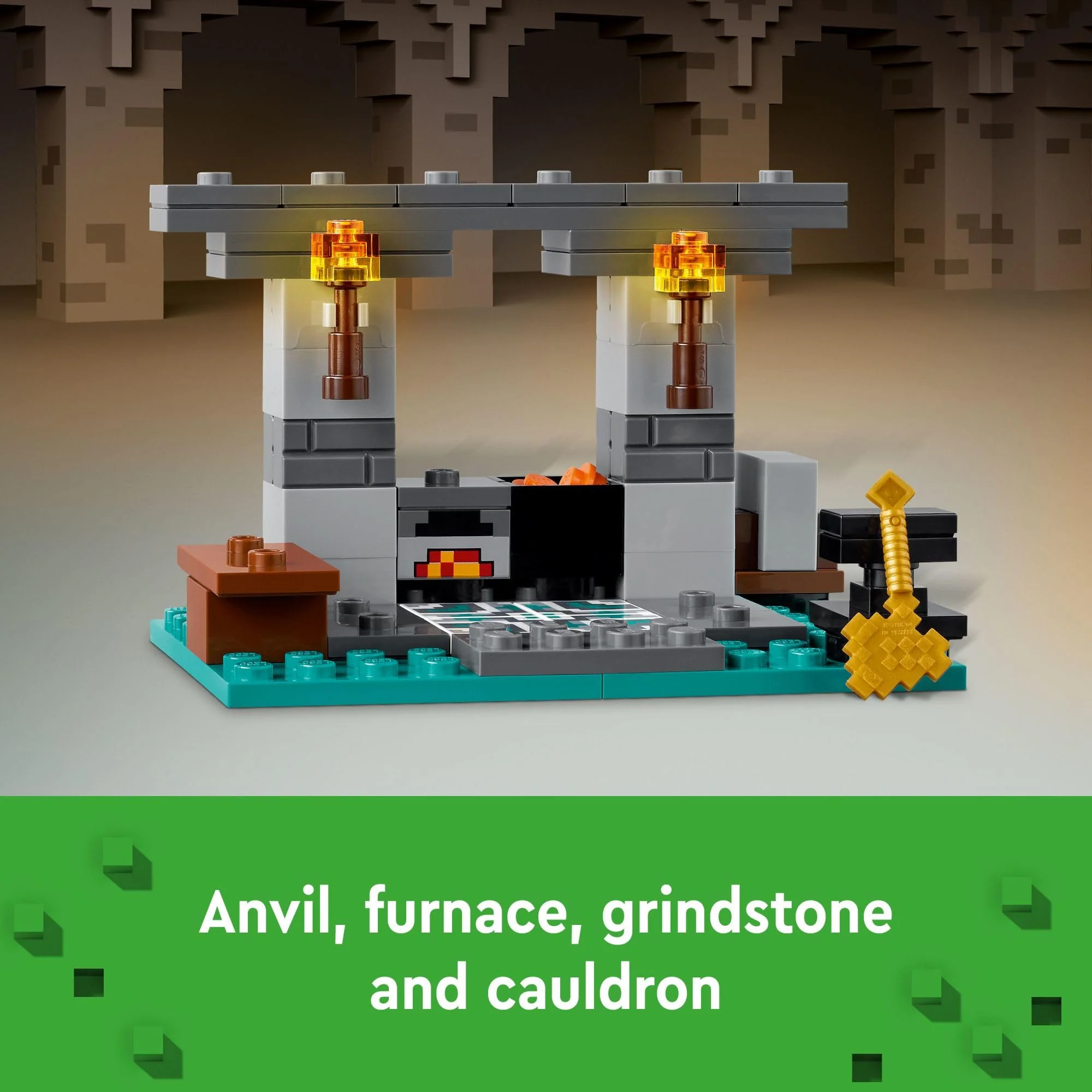 LEGO Minecraft The Armory Building Set, Includes Popular Minecraft Figures Alex and Armorsmith, Action Toy for Gamers and Kids, Gift for Boys and Girls 7 Years Old and Up, 21252 - Image 5
