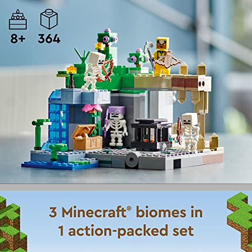 LEGO Minecraft The Skeleton Dungeon Set, 21189 Construction Toy for Kids with Caves, Mobs and Figures with Crossbow Accessories - Image 6