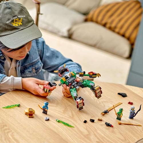 LEGO NINJAGO Lloyd’s Elemental Power Mech Customizable Battle Toy with 3 Ninja Action Figures, Adventure Playset for Boys and Girls, Ninja Gift Idea for Kids Ages 7 and Up, 71817 - Image 5