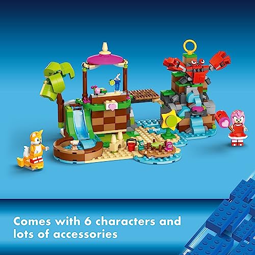LEGO Sonic The Hedgehog Amy’s Animal Rescue Island 76992 Building Toy Set, Sonic Adventure Toy with 6 Characters and Accessories for Creative Role Play, Fun Gift for 7 Year Old Gamers - Image 3
