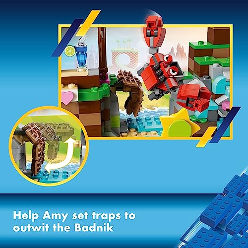 LEGO Sonic The Hedgehog Amy’s Animal Rescue Island 76992 Building Toy Set, Sonic Adventure Toy with 6 Characters and Accessories for Creative Role Play, Fun Gift for 7 Year Old Gamers - Image 6