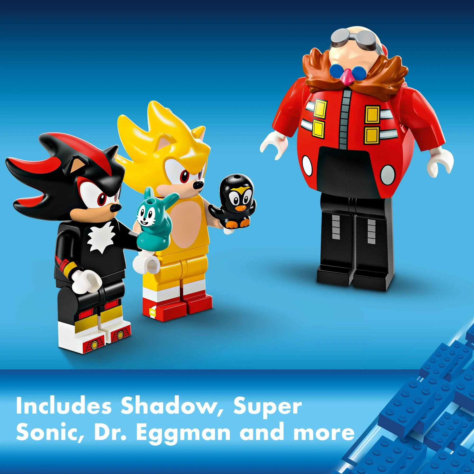 LEGO Sonic The Hedgehog: Super Sonic vs. Egg Drillster Gaming Toy with Shadow and Dr. Eggman, Super Sonic Toy Building Set for Boys and Girls Ages 8 and Up, 76999 - Image 2