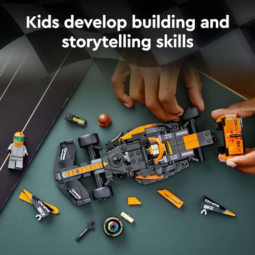 LEGO Speed Champions 2023 McLaren Formula 1 Race Car Toy for Play and Display, Buildable McLaren Toy Set for Kids, F1 Toy Gift Idea for Boys and Girls Ages 9 and Up who Enjoy Independent Play, 76919 - Image 3
