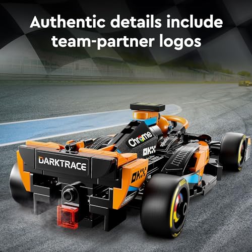 LEGO Speed Champions 2023 McLaren Formula 1 Race Car Toy for Play and Display, Buildable McLaren Toy Set for Kids, F1 Toy Gift Idea for Boys and Girls Ages 9 and Up who Enjoy Independent Play, 76919 - Image 4