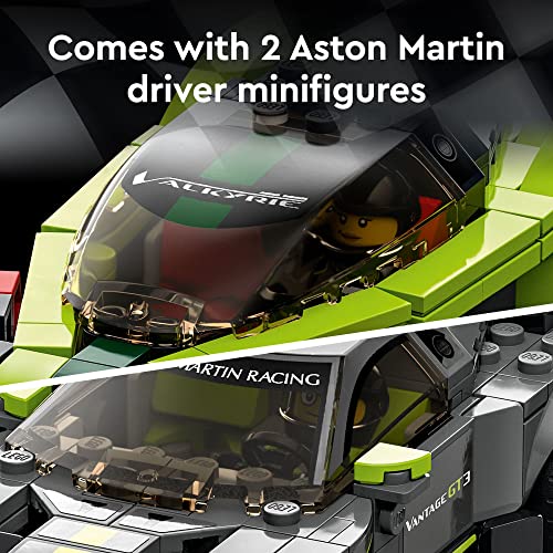 LEGO Speed Champions Aston Martin Valkyrie AMR Pro and Aston Martin Vantage GT3 76910 Building Toy Set for Kids, Boys, and Girls Ages 9+ (592 Pieces) - Image 3