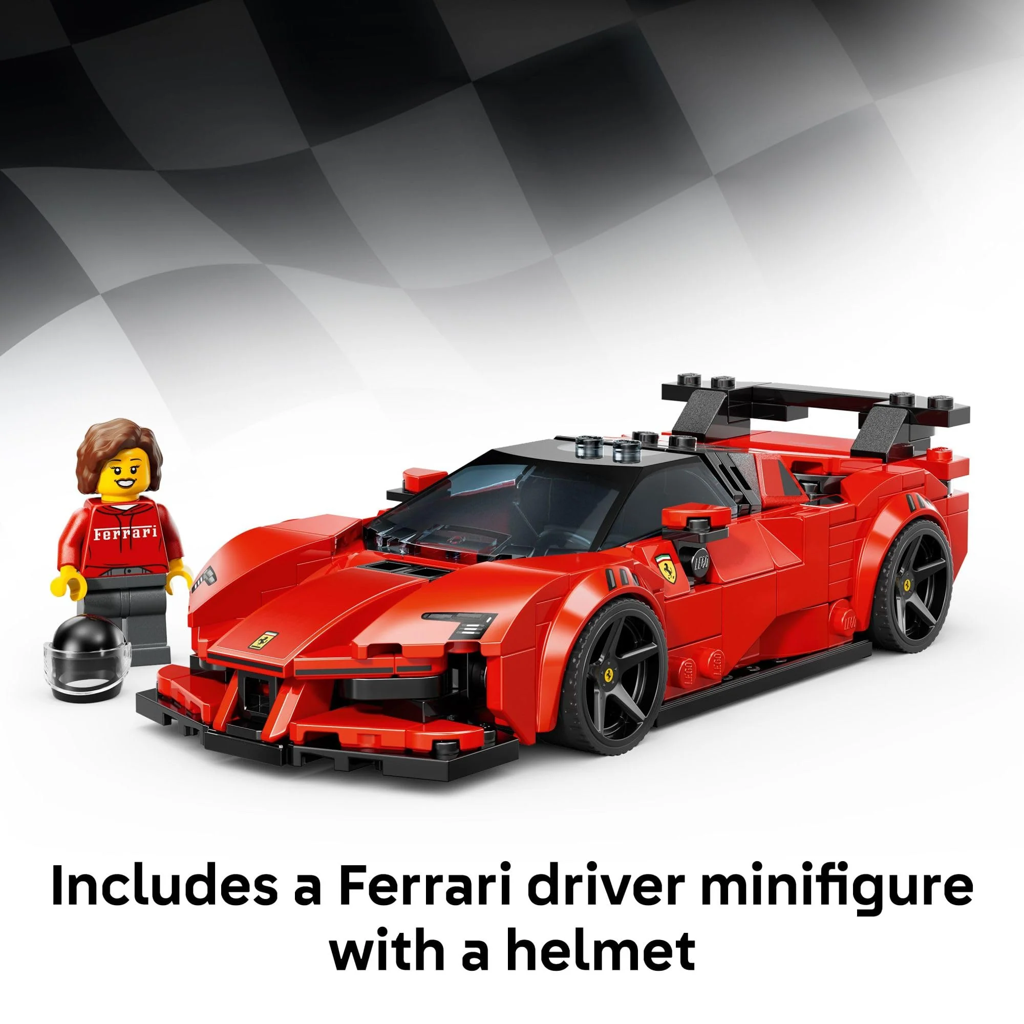 LEGO Speed Champions Ferrari SF90 XX Stradale Sports Car Building Toy for Kids - Building Set W/Ferarri Driver Minifigure for Boys & Girls, Ages 9+ - Gift Idea for Birthdays - 77254 - Image 3