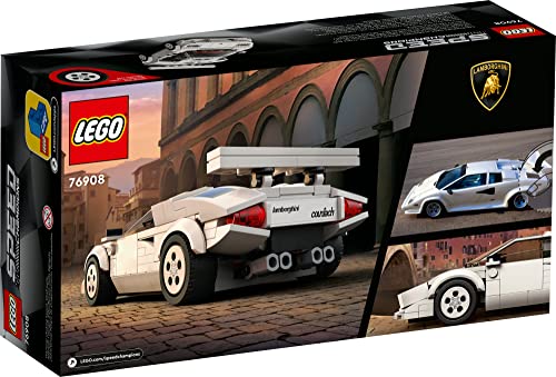 LEGO Speed Champions Lamborghini Countach 76908 Building Toy Set for Kids, Boys, and Girls Ages 8+ (262 Pieces) - Image 4
