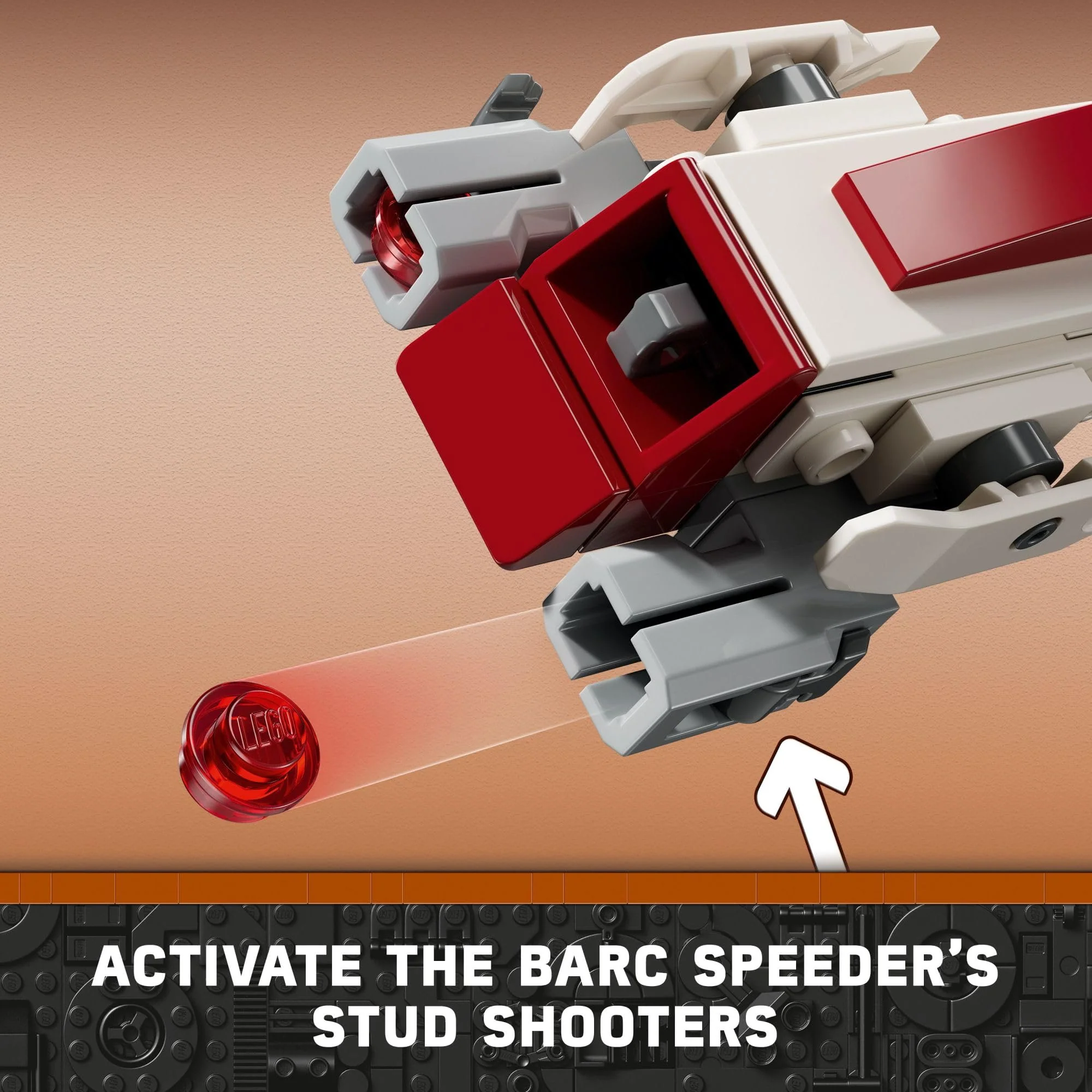 LEGO Star Wars BARC Speeder Escape, Mandalorian Toy Building Set for Kids, May The 4th Be with You Decoration with Kelleran Beq and Grogu, Star Wars Toy for Boys, Girls and Fans Ages 8 and Up, 75378 - Image 2