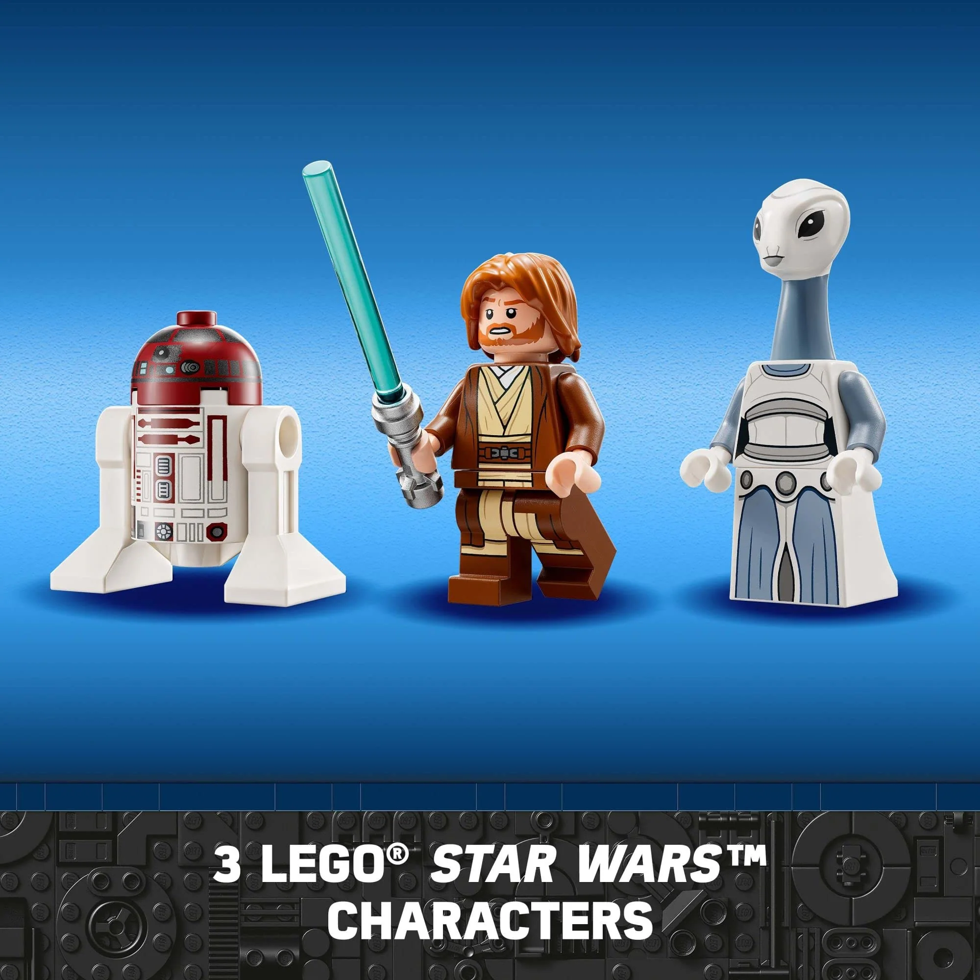 LEGO Star Wars OBI-Wan Kenobi's Jedi Starfighter 75333 Building Toy Set - Features Minifigures, Lightsaber, Clone Starship from Attack of The Clones, Great Gift for Kids, Boys, and Girls Ages 7 - Image 2