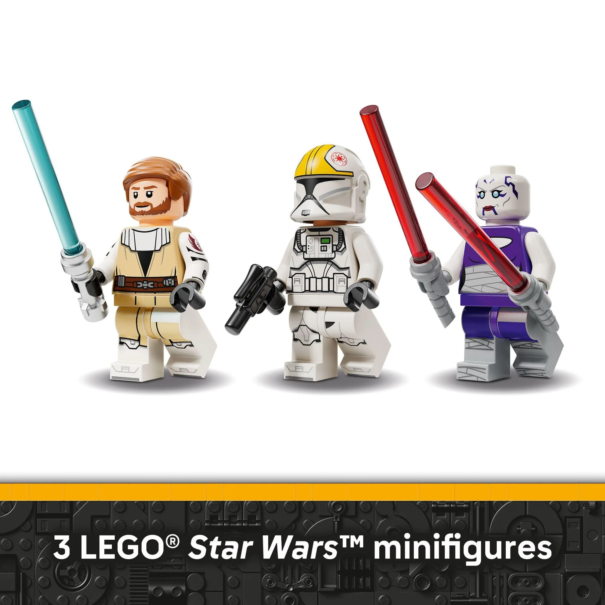 LEGO Star Wars: The Clone Wars V-19 Torrent Starfighter Building Toy - Pretend Play Set for Boys & Girls, Ages 9+ - Starship Model Kit W/ 3 Minifigures - Gift Idea for Birthdays - 75432 - Image 6