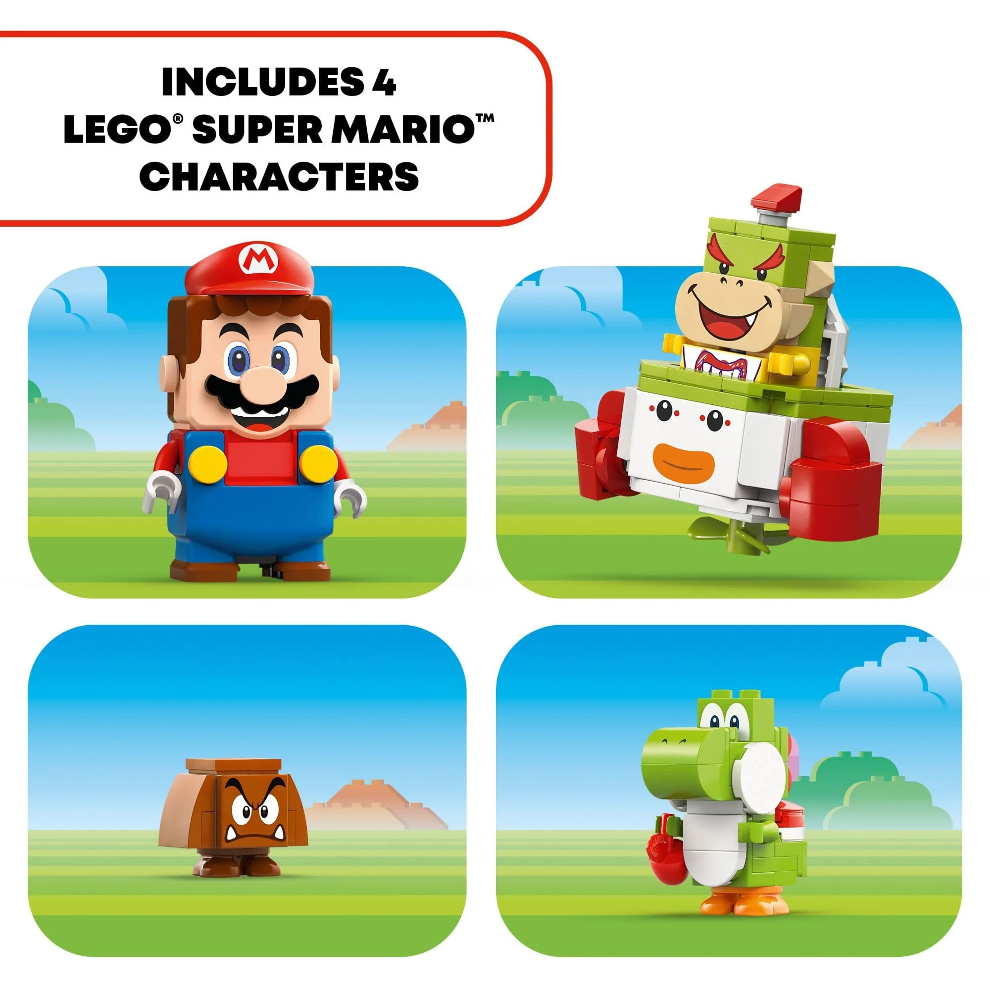 LEGO Super Mario Adventures with Interactive Mario, Bowser Jr.’s Clown Car Playset Vehicle, Yoshi Toy, Mario Playset, Nintendo Toy Gift for Boys, Girls and Gamers Ages 6 and Up, 71439 - Image 3
