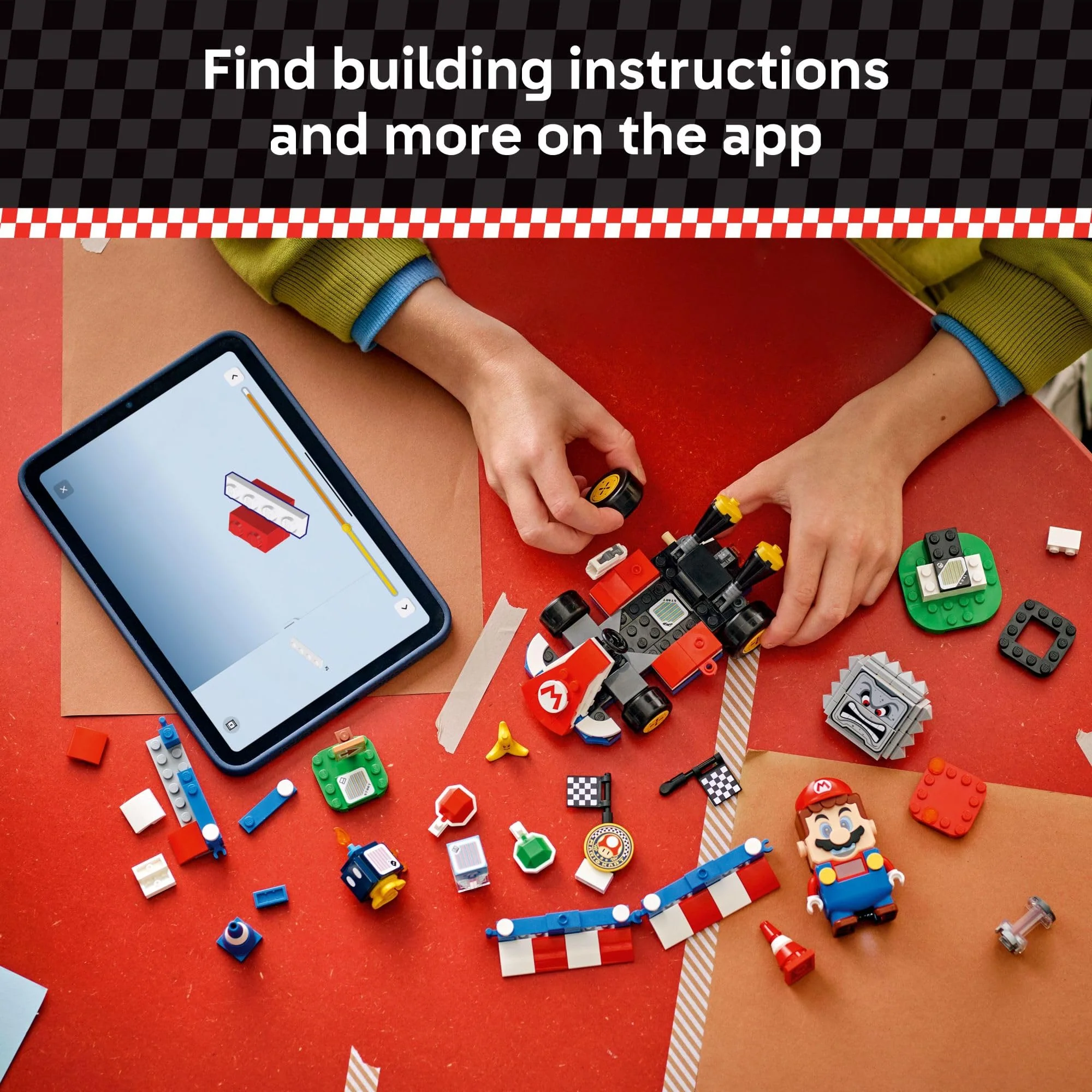 LEGO Super Mario: Mario Kart – Interactive Mario & Standard Kart Building Toy - Pretend Play Racing Playset for Boys & Girls, Ages 7+ - Gift for Christmas - 72043 - Image 2