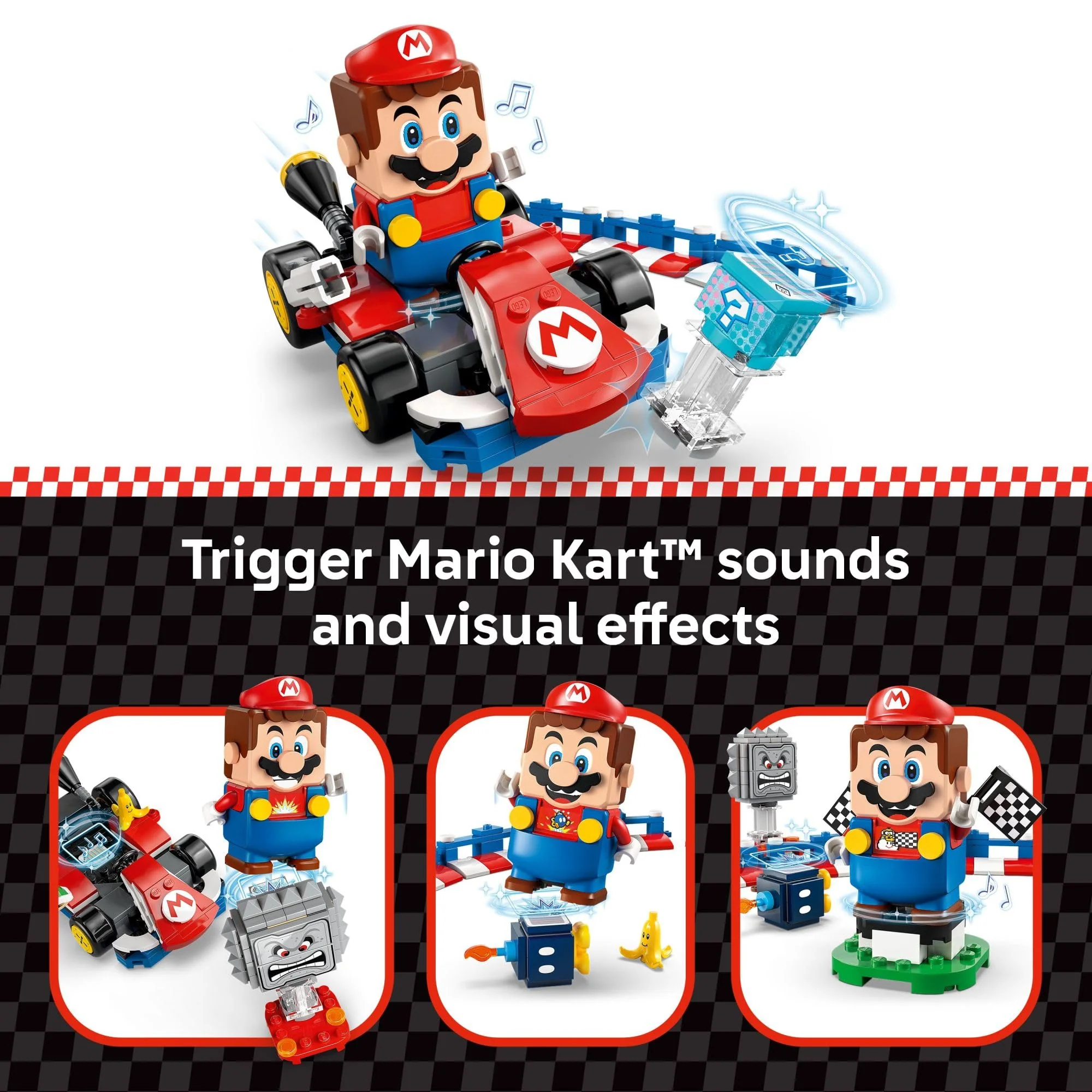 LEGO Super Mario: Mario Kart – Interactive Mario & Standard Kart Building Toy - Pretend Play Racing Playset for Boys & Girls, Ages 7+ - Gift for Christmas - 72043 - Image 4
