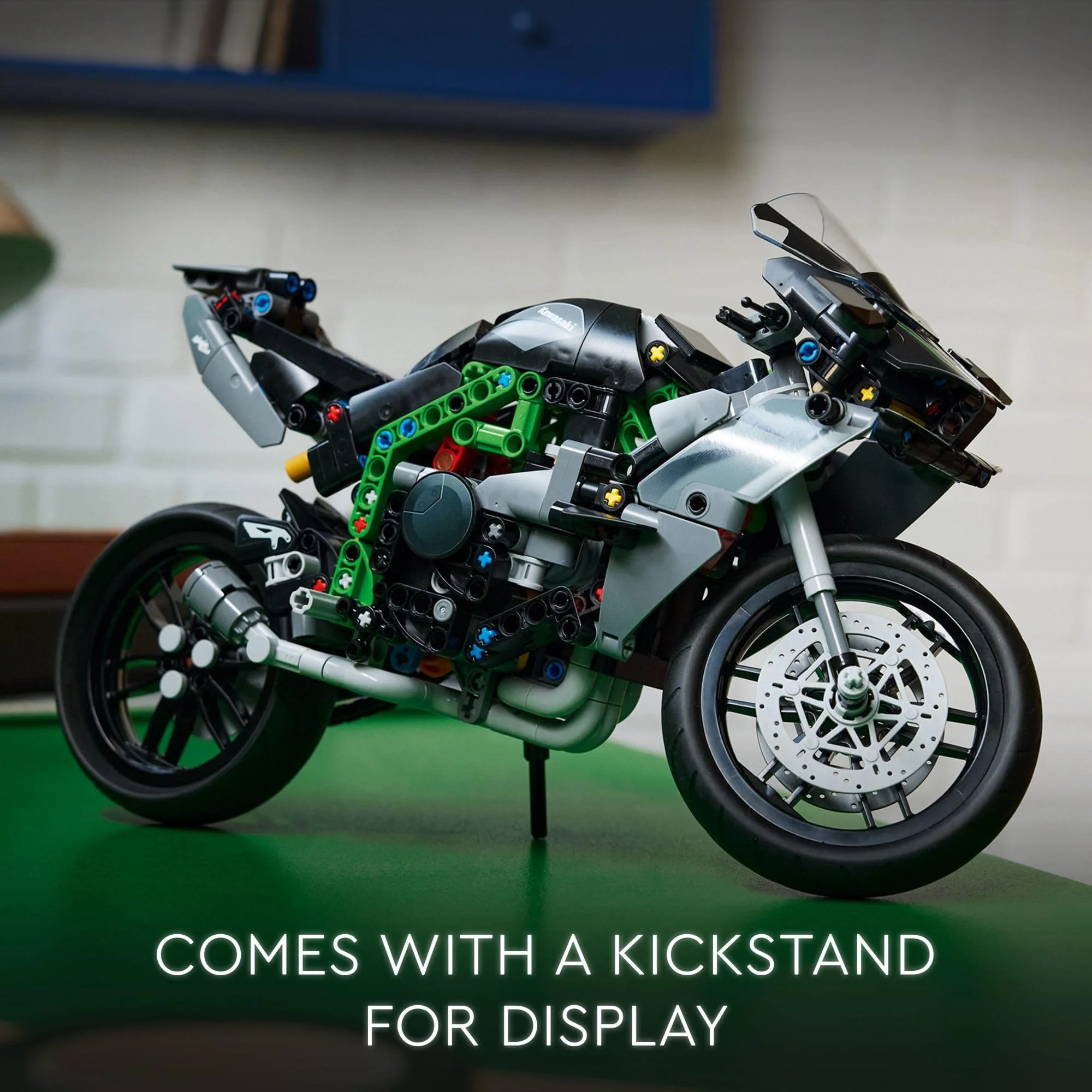 LEGO Technic Kawasaki Ninja H2R Motorcycle Toy - Building Toys for Kids, Boys & Girls, Ages 10+ with Kickstand for Display - Model Kit Gift for Christmas - 42170 - Image 3