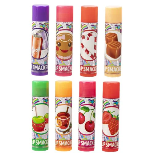 Lip Smacker Original & Best Holiday Lip Balm Party Pack Soda Pop, Gingerbread, Candy Cane, Caramel, Candy Apple, Holiday Punch, Cherry, Icy Strawberry - Image 2
