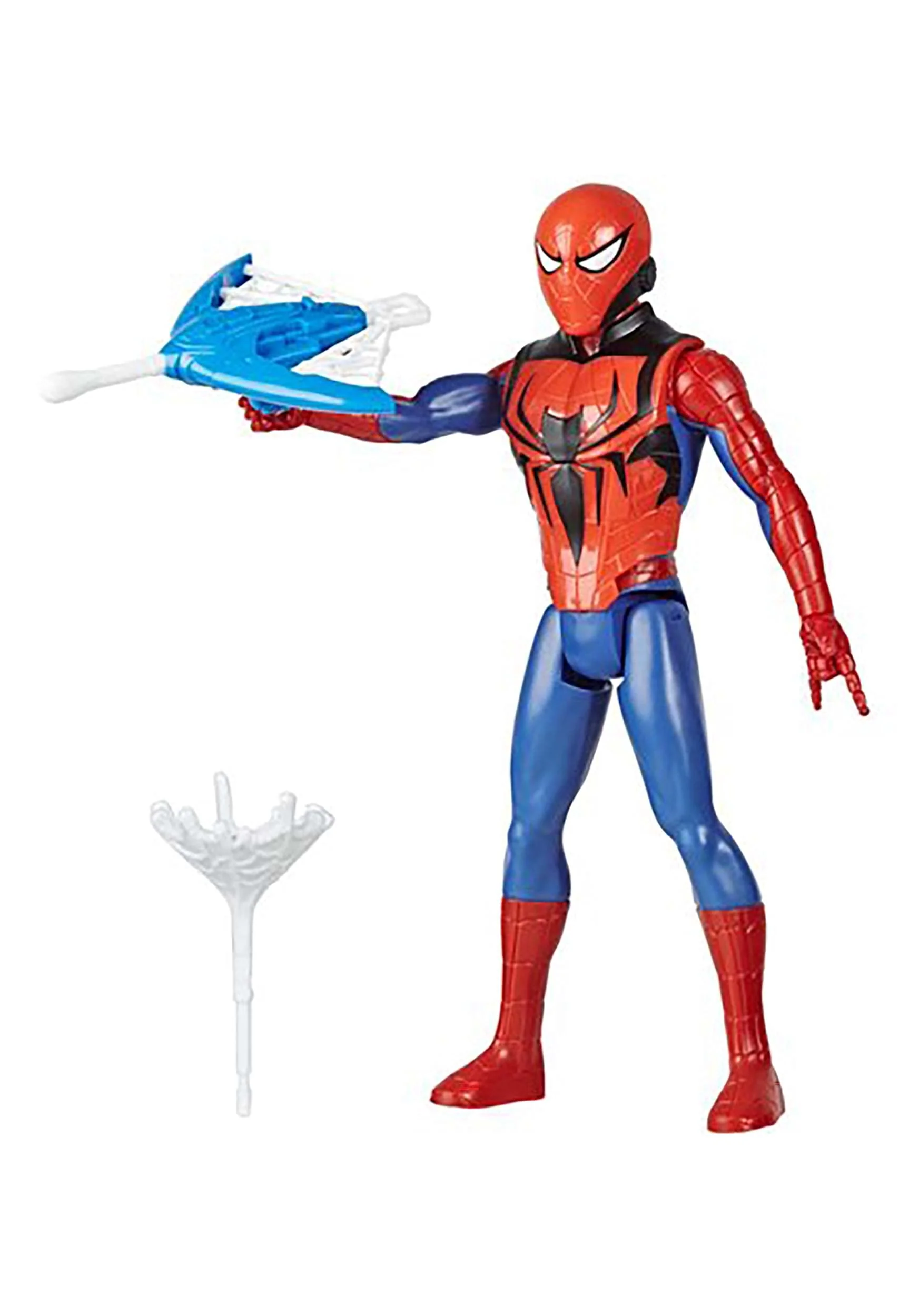 Marvel Spider-Man Titan Hero Series Blast Gear Action Figure Toy with Blaster, 2 Projectiles and 3 Armor Accessories - Image 2