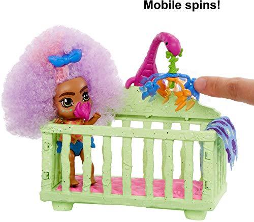 Mattel Cave Club Wild About Babysitting Playset + Fernessa & Furrah Dolls, Multi - Image 5