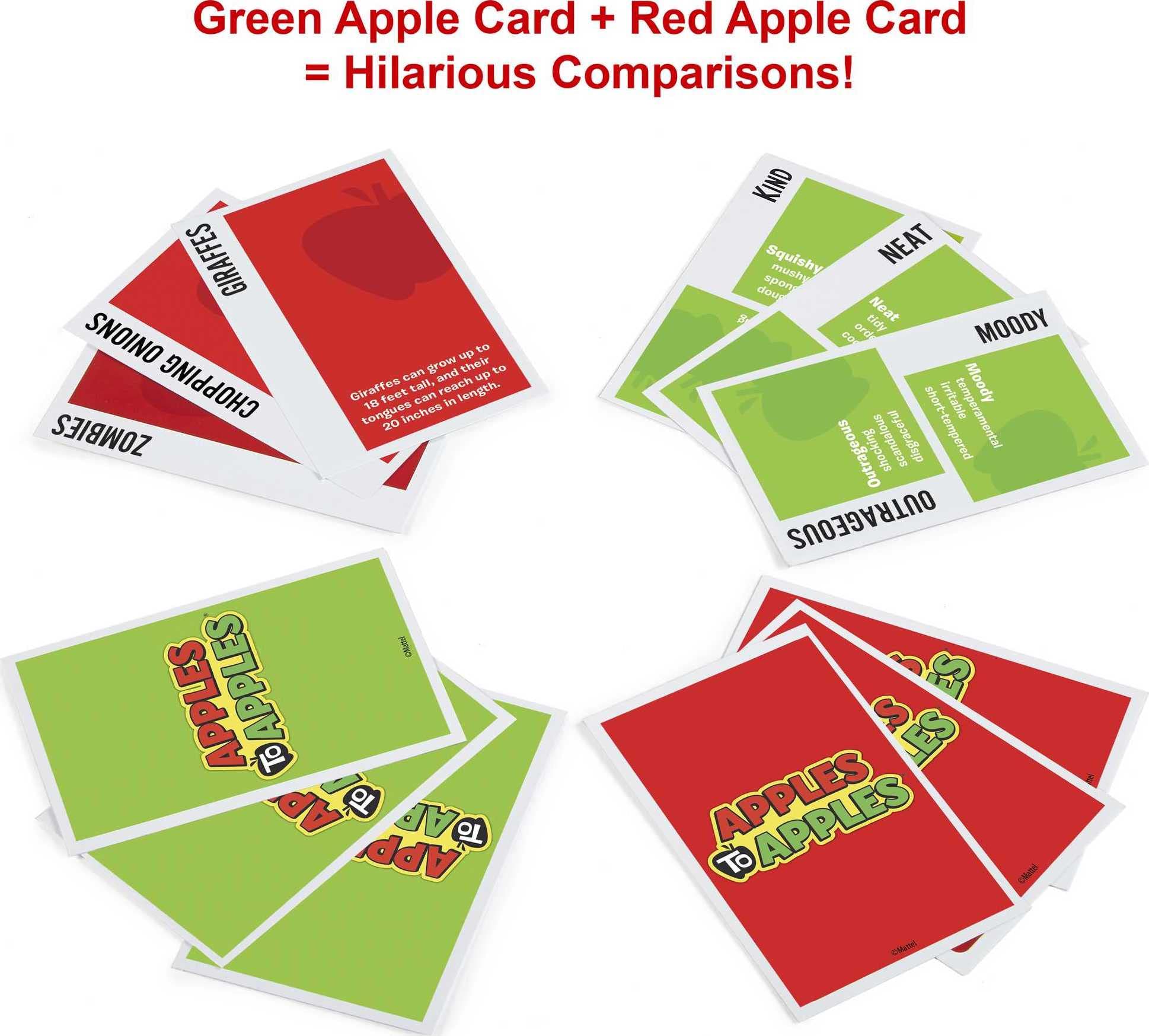 Mattel Games Apples to Apples Card Game, Family Game for Game Night with Family-Friendly Words to Make Crazy Combinations - Image 3