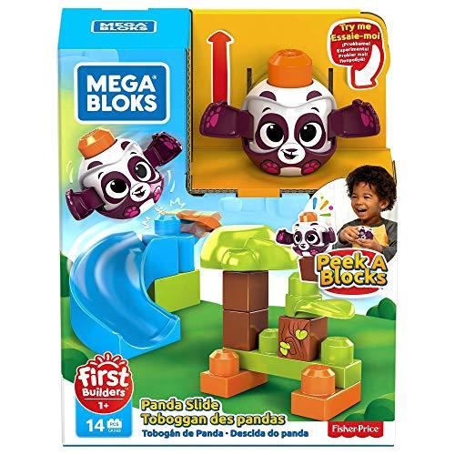 Mega Bloks Peek A Blocks Panda Slide with Big Building Blocks