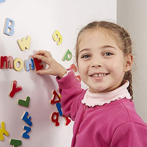 Melissa & Doug 52 Wooden Alphabet Magnets in a Box - Image 2