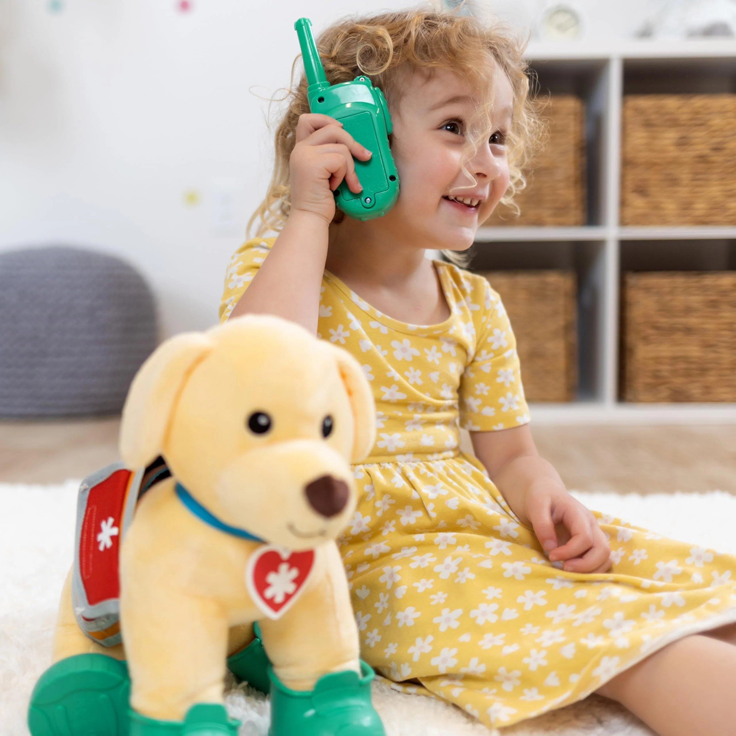Melissa & Doug Let’s Explore™ Ranger Dog Plush with Search and Rescue Gear Search and Rescue Dog Stuffed Animal for Kids Ages 3+ - Image 4