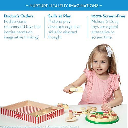 Melissa & Doug Pizza Party Wooden Play Food (54 + Pieces) - Image 5