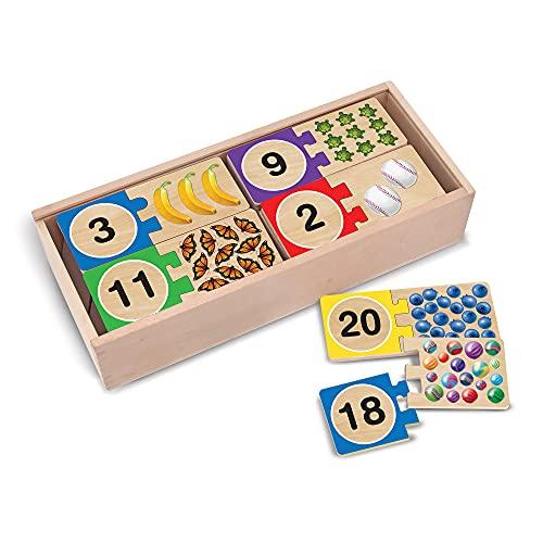 Wooden Number Puzzles Self-Correcting, Melissa & Doug