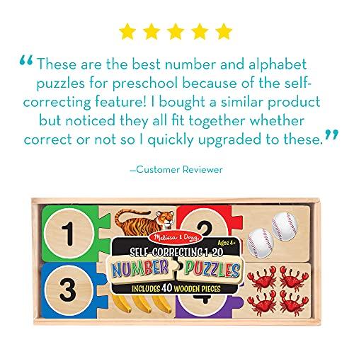 Wooden Number Puzzles Self-Correcting, Melissa & Doug - Image 2