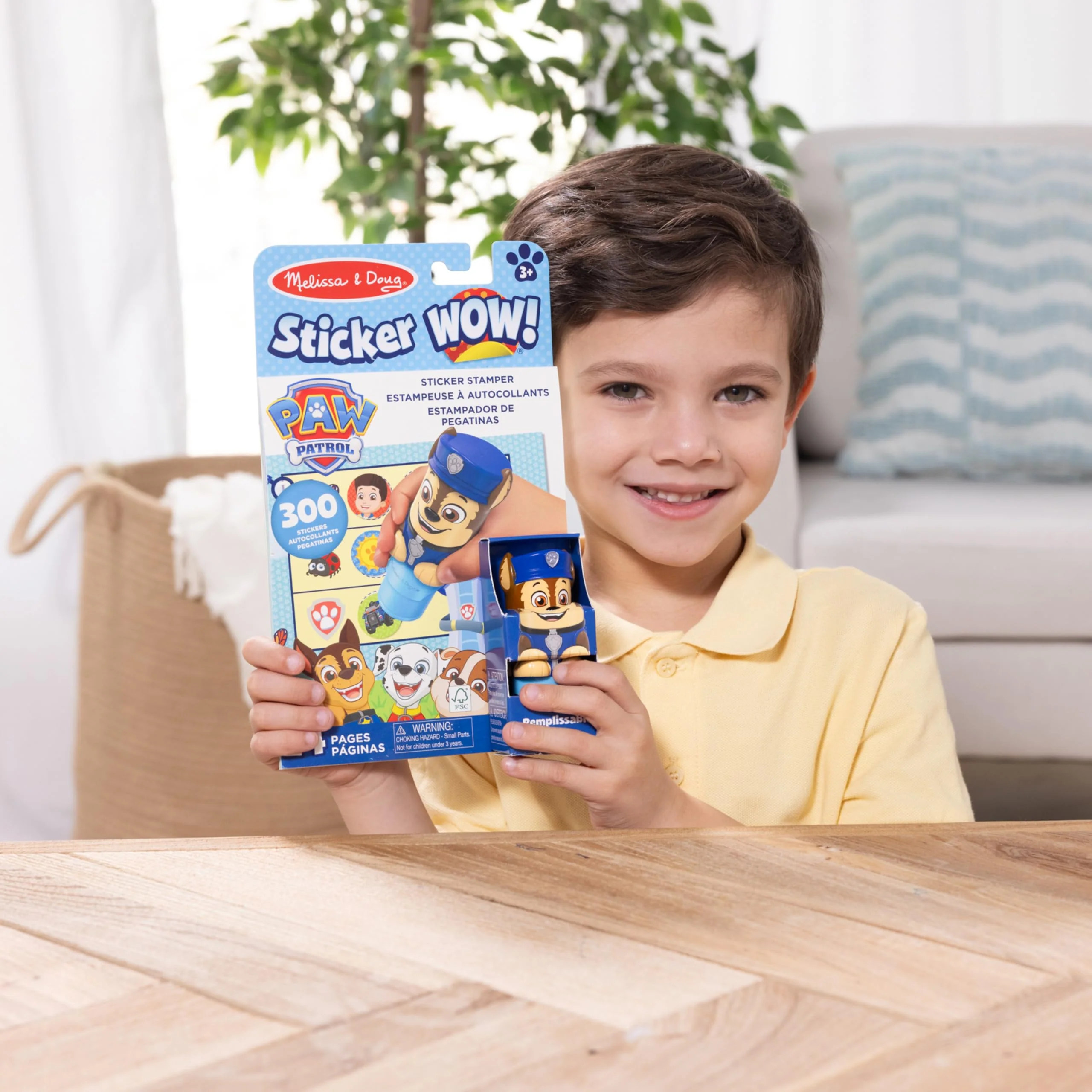 Melissa & Doug Sticker Wow!™ 24-Page Activity Pad and Sticker Stamper, 300 Stickers, Arts and Crafts Fidget Toy Collectible Character – PAW Patrol Chase - FSC Certified - Image 8