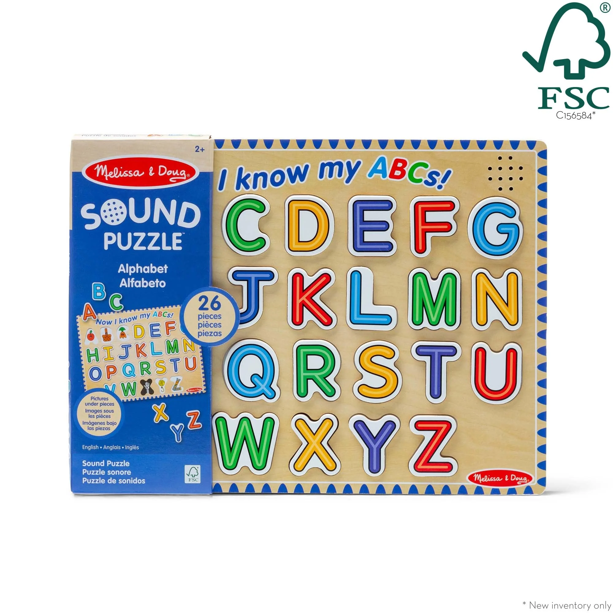 Melissa & Doug Wooden Alphabet Sound Puzzle - Wooden Puzzle with Sound Effects (26 pcs) - FSC Certified - Image 9