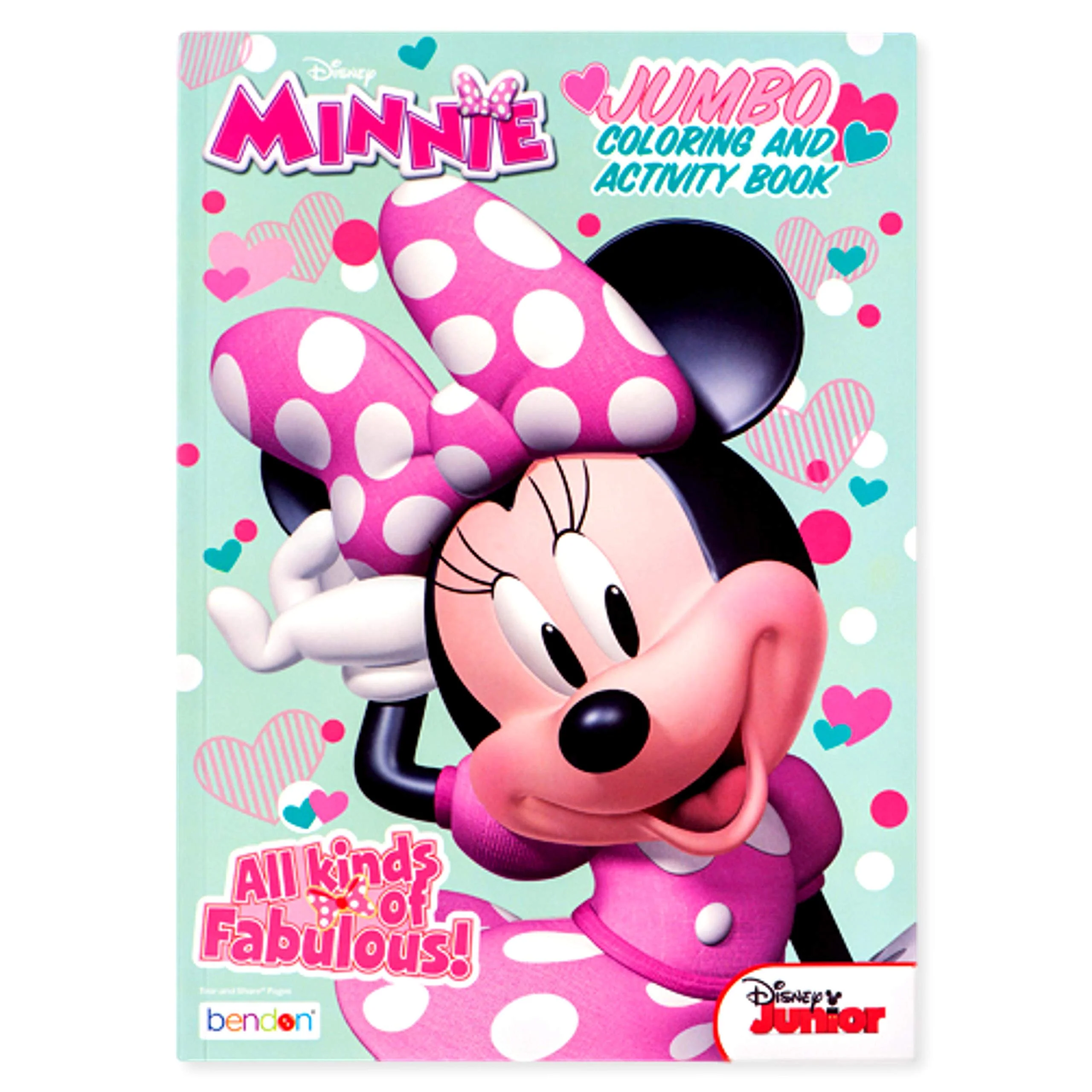 Minnie Jumbo Coloring and Activity Book Character Patterned Tool for Brain Stimulation 80-Page Creativity-Focused Gadget Quality Travel and Educational Kids Art Material