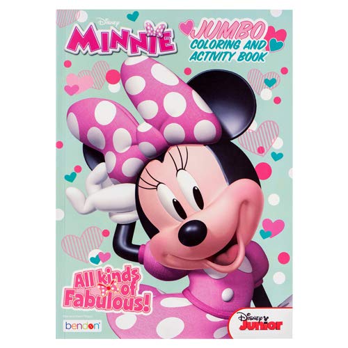 Minnie Jumbo Coloring and Activity Book Character Patterned Tool for Brain Stimulation 80-Page Creativity-Focused Gadget Quality Travel and Educational Kids Art Material - Image 2