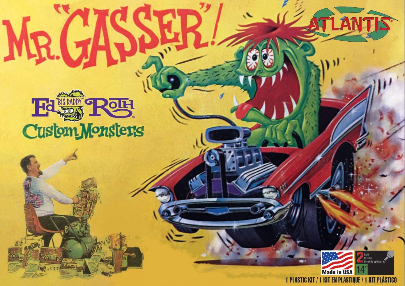 Mr Gasser Ed Big Daddy Roth Model kit Atlantis White