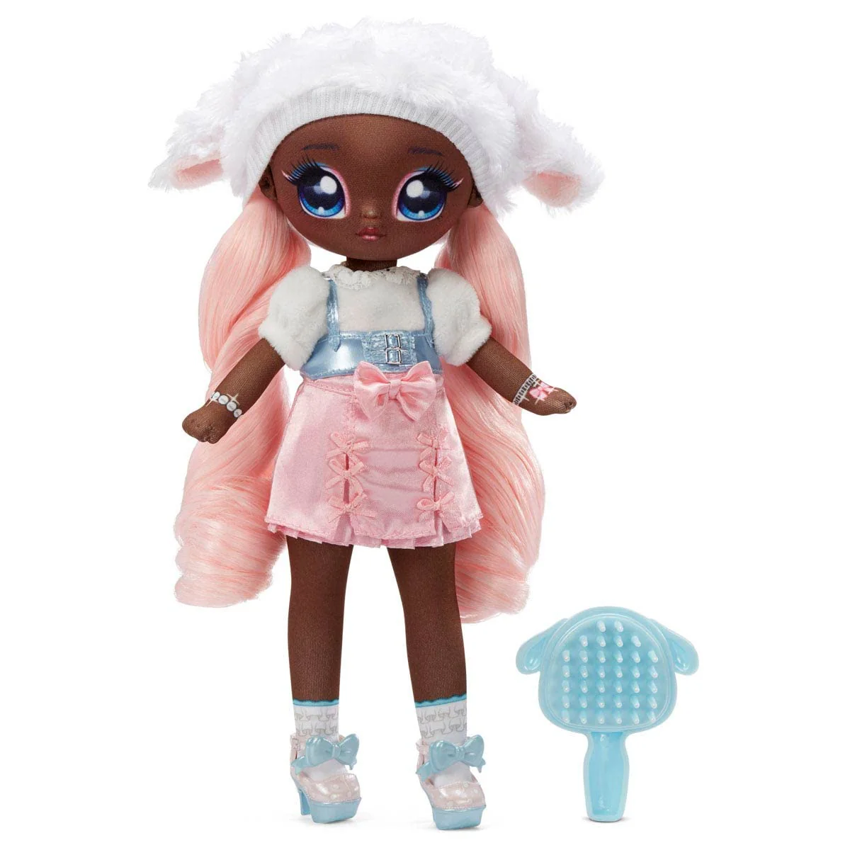 Na! Na! Na! Surprise 11" Fashion Doll Lila Lamb, Soft, Poseable, Pink Hair, Adorable Animal-Inspired Lamb Hat Outfit & Accessories, Gift for Kids - Image 2