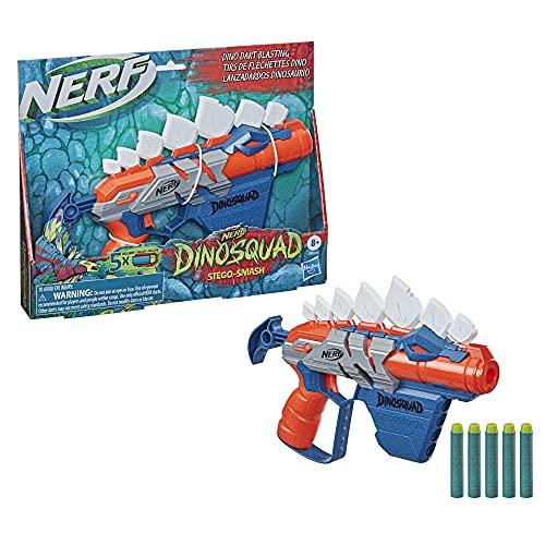 NERF DinoSquad Stegosmash Dart Blaster, 4-Dart Storage, Pull-Back Priming Handle - Image 8