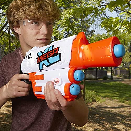NERF Mega XL Big Rig Blaster, Largest Mega Darts Ever, 3 Mega XL Whistler Darts - Image 3