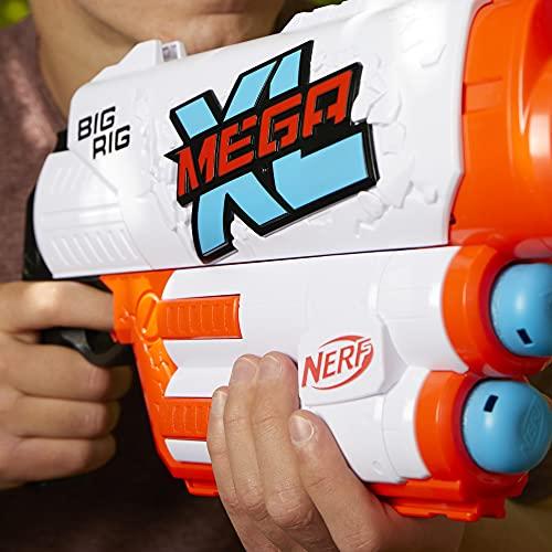 NERF Mega XL Big Rig Blaster, Largest Mega Darts Ever, 3 Mega XL Whistler Darts - Image 4