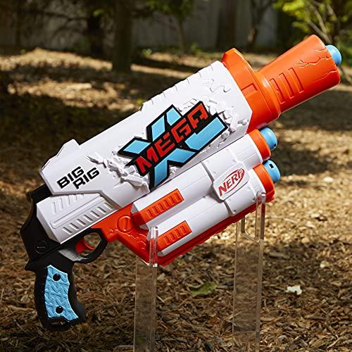 NERF Mega XL Big Rig Blaster, Largest Mega Darts Ever, 3 Mega XL Whistler Darts - Image 5