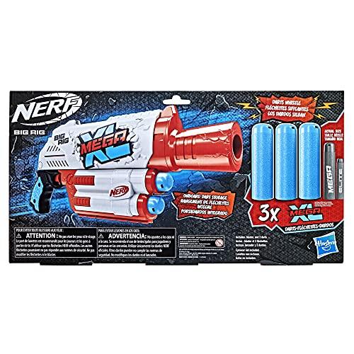 NERF Mega XL Big Rig Blaster, Largest Mega Darts Ever, 3 Mega XL Whistler Darts - Image 6